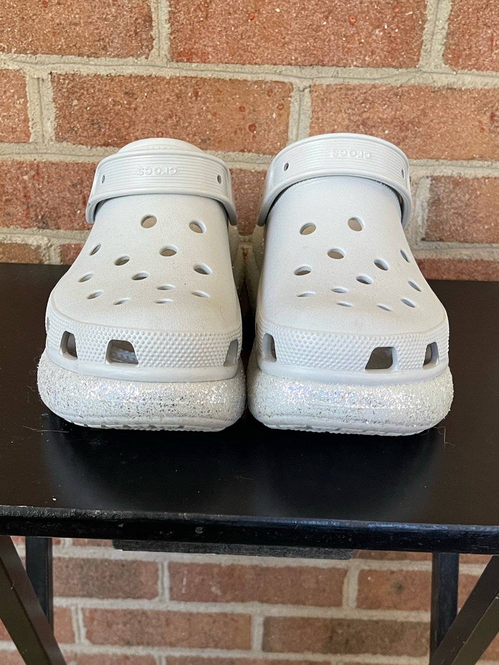 CROCS Iridescent Glitter Crush Clogs - Picture 3 of 7